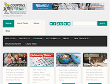 Tablet Screenshot of coupons4utah.com